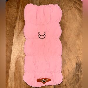 Pink Quilted Dog Jacket